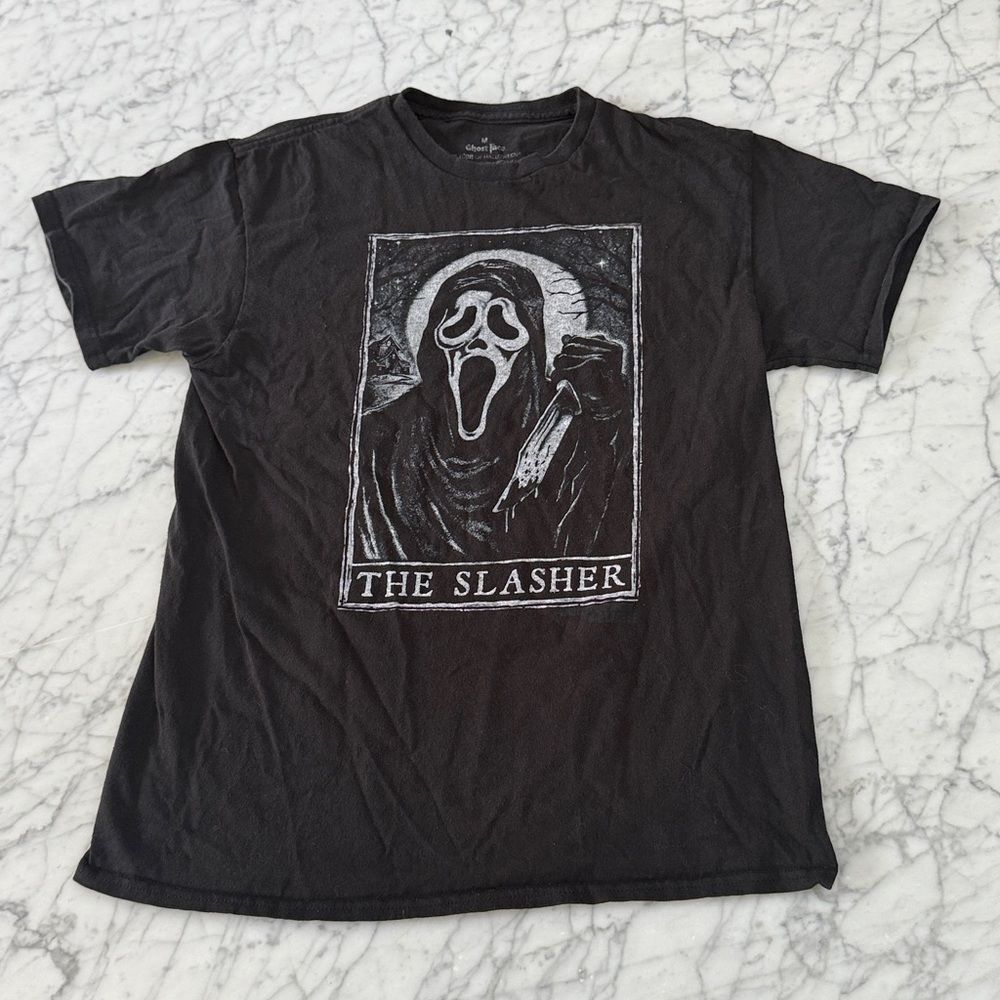 Ghost Face The Slashers Tarot Card Scream Horror Film Tee Sz M Unisex